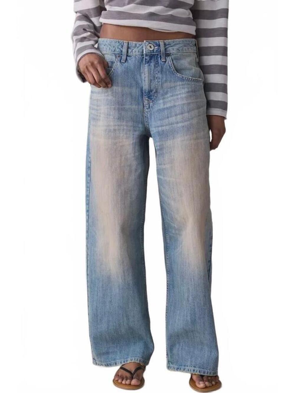 UO BDG Jaya Wash Effect Baggy Boyfriend Jeans Urban Outfitters NWT Sahara Tinted